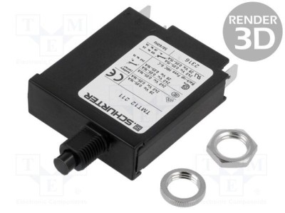 &amp;Icirc;ntrerupător supracurent SCHURTER TMT12-211 240V 13A SPST IP40 foto