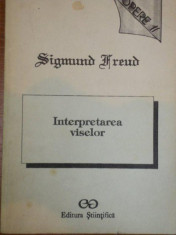 SIGMUND FREUD - INTERPRETAREA VISELOR , OPERE VOLUMUL 2 1993 foto