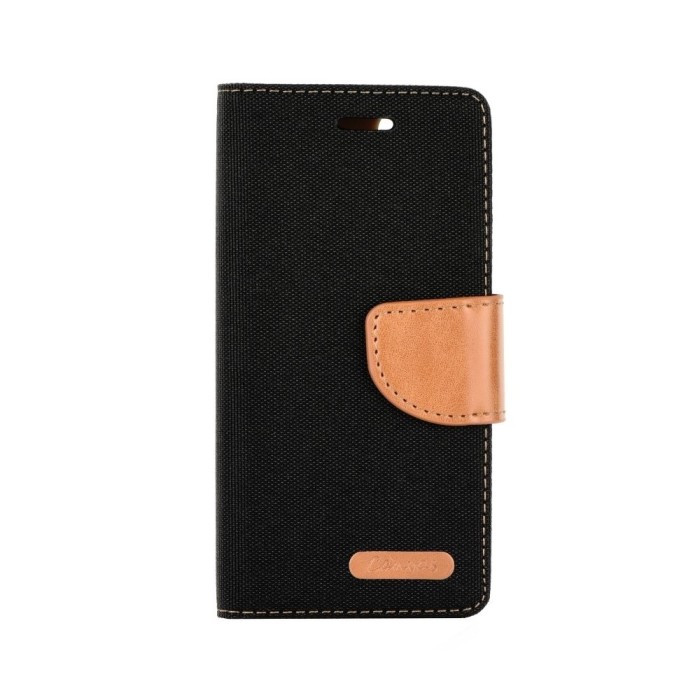 Husa APPLE iPhone 5\5S\SE - Canvas Book (Negru)