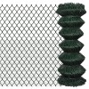 VidaXL Gard de legătură din plasă, verde, 1 x 15 m, oțel