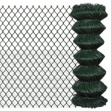 VidaXL Gard de legătură din plasă, verde, 1 x 15 m, oțel