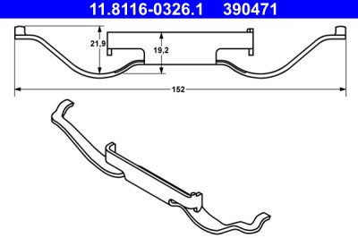 ATE 11.8116-0326.1 Arc, etrier frana foto