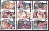 Dominica 1980 Disney MI 691-699 MNH, Nestampilat