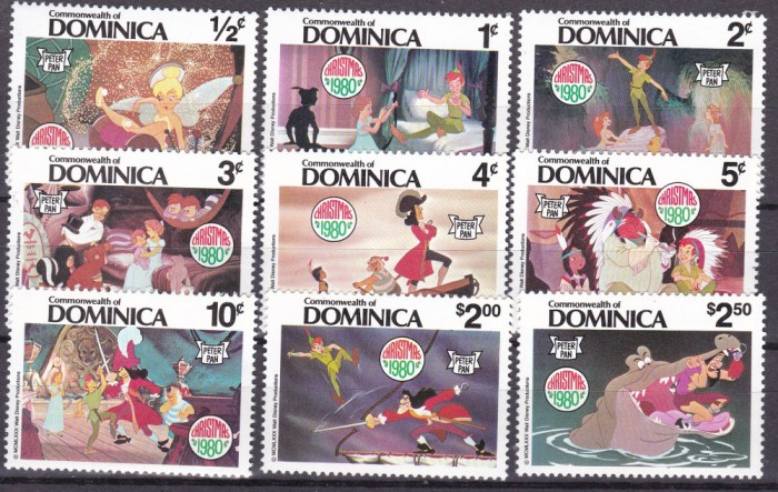 Dominica 1980 Disney MI 691-699 MNH