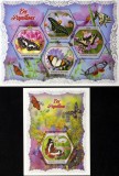 R.COASTA DE FILDES-FLUTURI-1 M/Sh.+ 1 S/Sh. -MNH**-ICO 105, Africa, Fauna