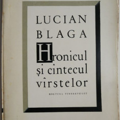 Hronicul si cantecul varstelor – Lucian Blaga