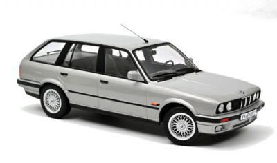 Macheta auto BMW 325i Touring gri 1991, 1:18 Norev foto