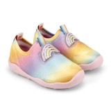 Pantofi Fete Bibi FisioFlex 4.0 Rainbow 22 EU, Roz, BIBI Shoes