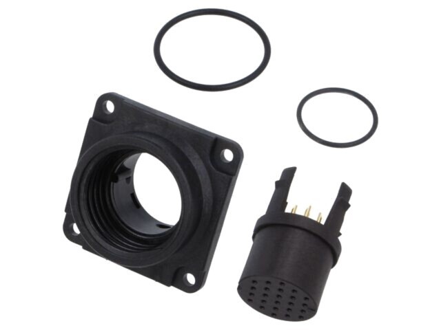 Conector circular BINDER 694 RD30 125V PIN 24 soclu mamă lipire