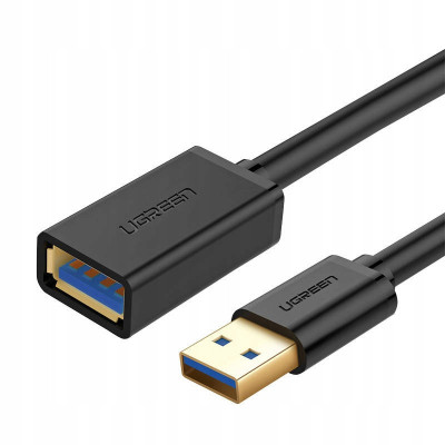 Cablu adaptor Ugreen USB 3.0 (femelă) - USB 3.0 (mascul) cablu adaptor 1m foto