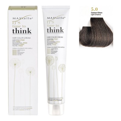 Saten deschis natural 5.0 Vopsea fara amoniac cu ulei de argan Think Maxxelle 100 ml foto