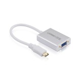 Convertor HDMI la VGA 3.5MM Audio si Mirco USB-Culoare Argint