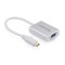 Convertor HDMI la VGA cu 3.5mm Audio și Micro USB-Culoare Argint