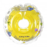 Colac de gat pentru bebelusi cu zornaitoare - Galben, 6-36 luni | Baby Swimmer, BABYSWIMMER