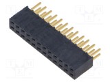 Conector şiruri pini mamă 24 PIN 2,54mm aurit THT SAMTEC
