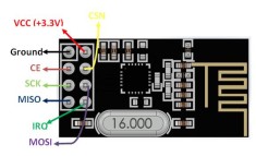 Modul transmitator Wireless (nu Wi-Fi) RF - NRF24L012,4 Ghz Arduino