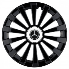 Set 4 capace roti Meridian negru pentru gama auto Mercedes-Benz, R15