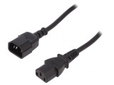 Cablu Prelungitor IEC C13-C14 5m Negru 10A 250V