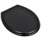 Capac WC, negru, MDF, model simplu - 2