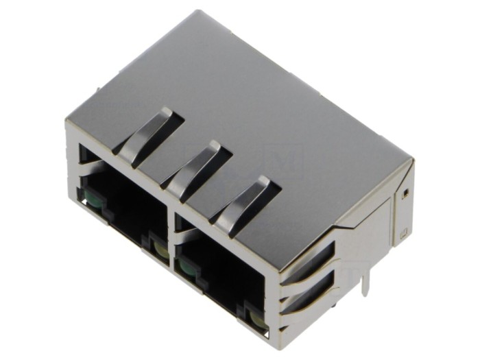 Conector RJ45 ecranat, 8p8c, THT
