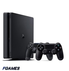 Consola Sony Playstation 4 Slim Ps4 1tb + Doua Controllere PlayStation 4, Second-Hand