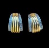 CERCEI CLIPS VINTAGE DIN METAL DECORATI CU STRASURI