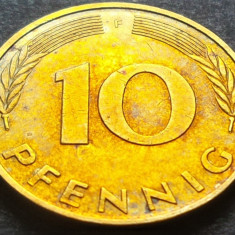 Moneda 10 PFENNIG - GERMANIA anul 1994 *cod 2978 - litera F