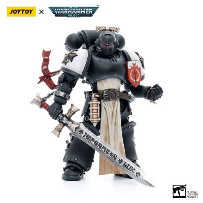 Warhammer 40k Action Figure 1/18 Black Templars The Emperors Champion Rolantus 12 cm foto