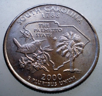 7.230 USA SUA SOUTH CAROLINA QUARTER DOLLAR 2000 P XF foto