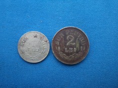 LOT 1 SI 2 LEI 1924 / MONETARIA BRUXELLES