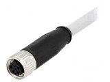 Conector M8 Mamă 4 PIN cu Cablu 2m PVC