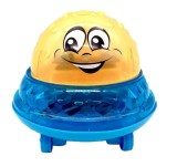 Jucarie Baie Copii Stropitoare cu Lumini si Sunete, Albastra - Jet Apa, Muzica, 6+ Luni, ABS, 9.5cm, Cadou Distractiv, Bleu, Unisex, Plastic, Oem