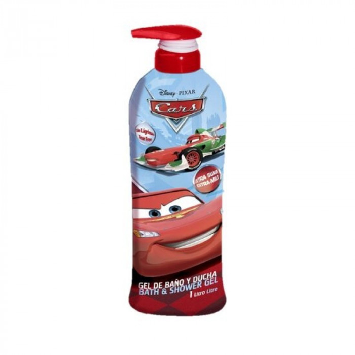 Gel de dus si sampon 2 in 1 Cars, 1000 ml, fara lacrimi