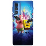 Husa compatibila cu Motorola Edge 20 Lite model Sponge on the run, Silicon, TPU, Viceversa, Transparent, Carcasa