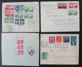 ROMANIA-1936/41-lot 4 plicuri- circulate