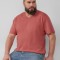 s.Oliver Big Sizes Tricou barbati big sizes cu decolteu in V, croiala Regular Fit, Roz prafuit, 5XL
