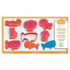 Forme pentru plastilina si stampile Djeco - Animale salbatice foto