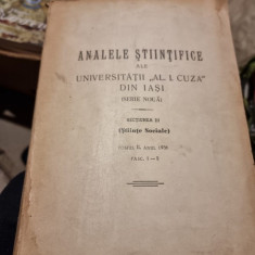 Analele Stiintifice ale Universitatii "Al. I. Cuza" din Iasi. Sectiunea III Tomul II Anul 1956 Fasc. 1-2