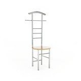 Cumpara ieftin Cuier mdf fag metal argintiu Frank 50x46x119 cm
