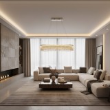 Candelabru din Cristal LED Volna Regalis, 80x25 cm, Alb, 3 Tipuri de Lumina