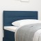 vidaXL Tăblie de pat design linii, albastru, 80 cm, textil