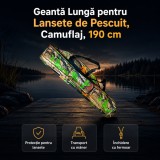 Geantă Lungă pentru Lansete de Pescuit, Camuflaj, 190 cm