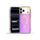 Husa compatibila cu iPhone 18 Pro, IceMag, MagSafe, Antisoc, contur Mov