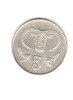 Moneda Cipru 5 cents/centi 1985, stare buna, curata, Europa, Cupru-Nichel