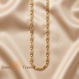 Cumpara ieftin Colier Labirintul Imperial , Colier unisex placat cu aur cu design grecesc