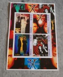 ANGOLA DOSARELE X FOX MULDER SI DANA SCULLY BLOC DANTELAT MNH, Nestampilat