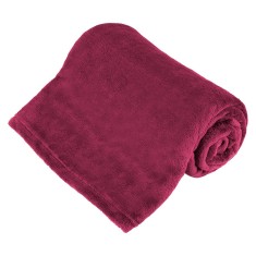 Patura Fleece Teesa Polar, 150 x 200 cm, poliester, 220 g/m2 greutate, certificare OEKO-TEX 100, Magenta