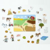 Joc educativ cu puzzle magnetic, Mica Ferma