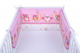 Set 2 aparatoare laterale patut Owls Pink 025, Nichiduta