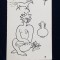 TUDOR JEBELEANU , DESENE ORIGINALE , ANII &#039; 60